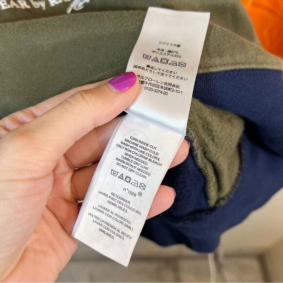 Polo Ralph Lauren Men’s Expedition Voyager Adventure Bear Color Block Hoodie M - Picture 11 of 14